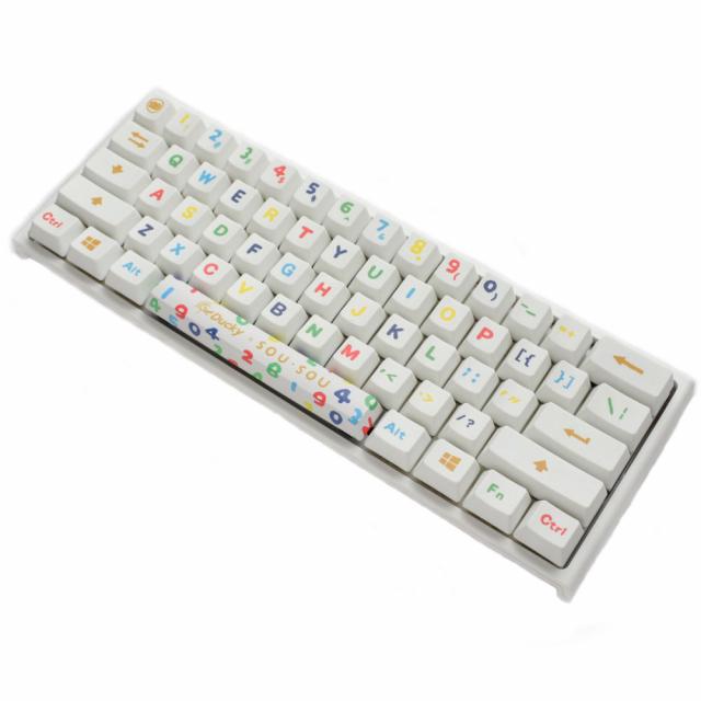 Геймърска механична клавиатура Ducky x SOU SOU One 2 Mini White RGB, Cherry MX Blue 
