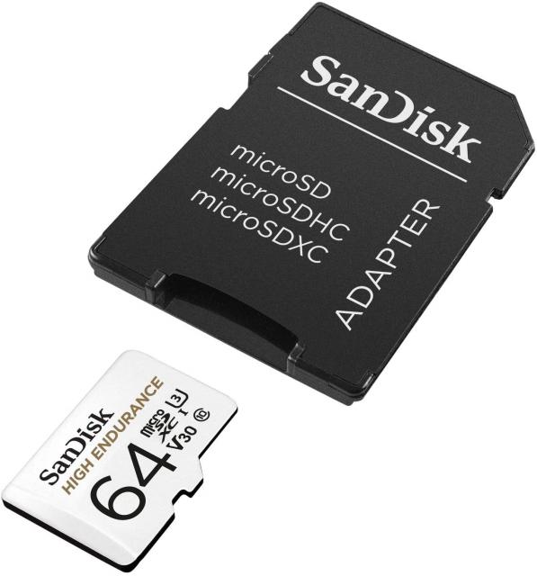 Карта памет SANDISK micro SDXC UHS-I, U3, SD Адаптер, 64GB 