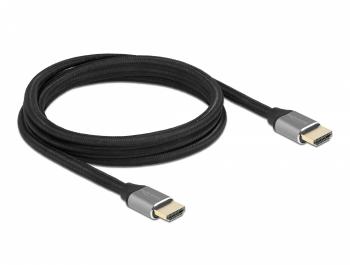 Delock Ultra High Speed HDMI Cable 48 Gbps 8K 60 Hz grey 2 m certified