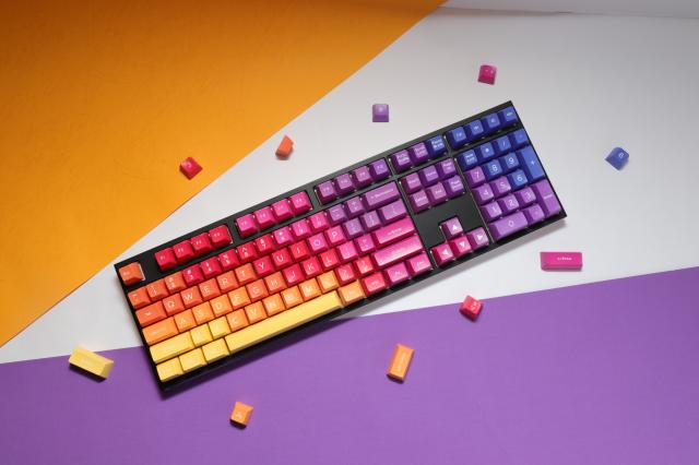 Капачки за механична клавиатура Ducky Afterglow, 108-Keycap Set ABS, Double-Shot, US Layout 