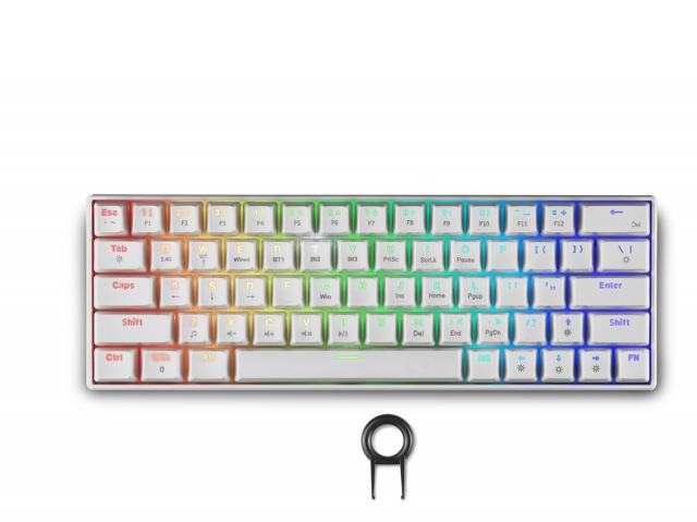 Геймърска безжична клавиатура Spartan Gear Pegasus 2 RGB White 