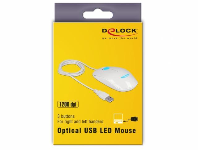 Оптична мишка DeLock, 1200 dpi  