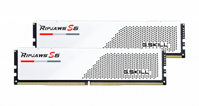 Memory G.SKILL Ripjaws S5 White 32GB(2x16GB) DDR5 5200MHz F5-5200J3636C16GX2-RS5W 
