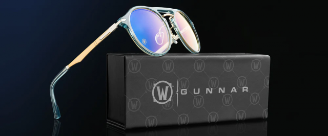 Комплект GUNNAR x World of Warcraft Alliance Edition Blue Crystal - Amber - Очила + калъф 