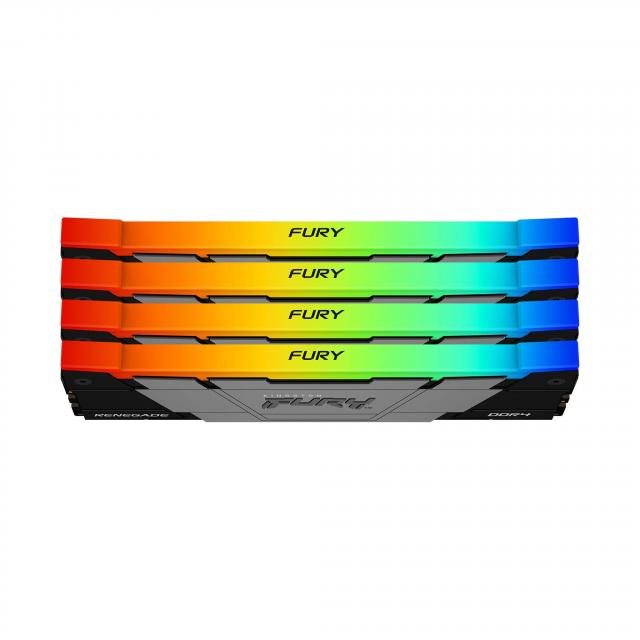 Memory Kingston FURY Renegade RGB 64GB (4x16GB) DDR4 3200MHz CL16 