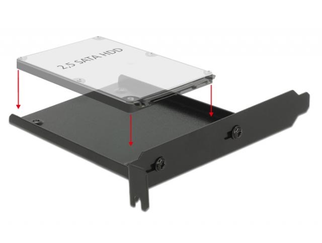 Delock Installation frame for 1 x 2.5′′ HDD into the PC slot 