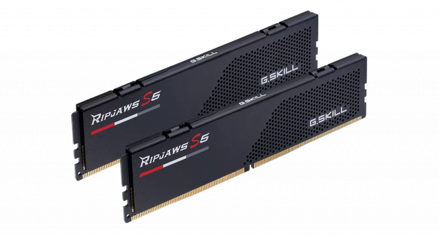 Памет G.SKILL Ripjaws S5 Black 32GB(2x16GB) DDR5 6400MHz CL32 F5-6400J3239G16GX2-RS5K 