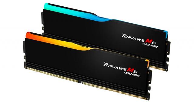 Памет G.SKILL Ripjaws M5 Neo RGB Black 32GB(2x16GB) DDR5-6000 