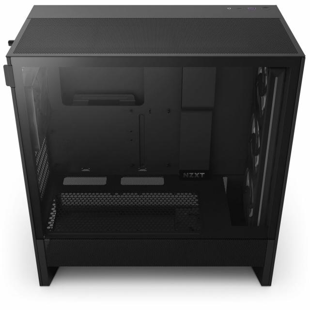 Кутия NZXT H5 Flow RGB 2024 Black, Mid-Tower 