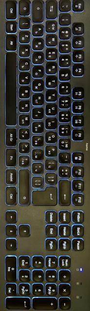 HAMA Wired Keyboard "CK-400", USB, Illuminated, Full Size, Black 