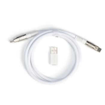 Cable Keychron Double-Sleeved Geek - White