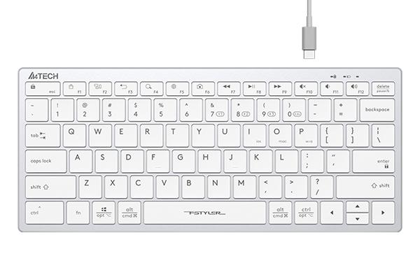 Keyboard FBX51C FSTyler, Bluetooth & 2.4G Wireless KB, Grayish White 