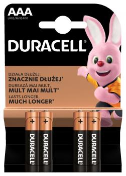 DURACELL BASIC Alkaline Battery LR03 / 4 pcs. pack / 1.5V