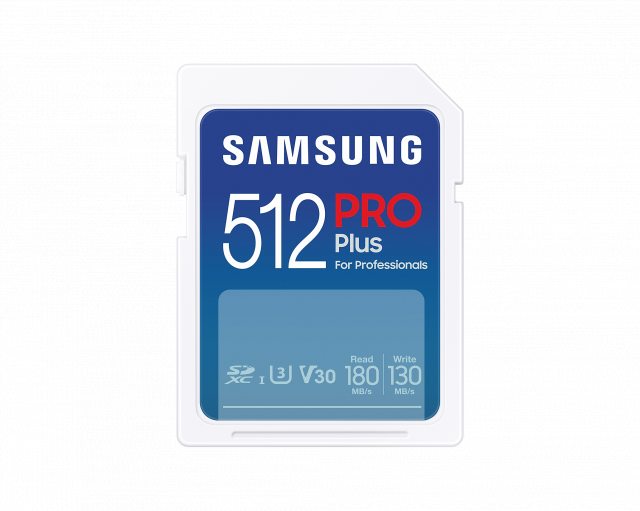 Карта памет Samsung PRO Plus, SD Card, 512GB, Бяла 