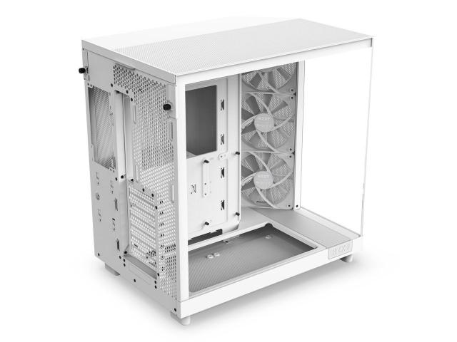 Кутия NZXT H6 Flow Matte White - Middle Tower 