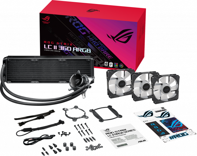 CPU Water Cooler ASUS ROG STRIX LC II 360 ARGB, AIO 