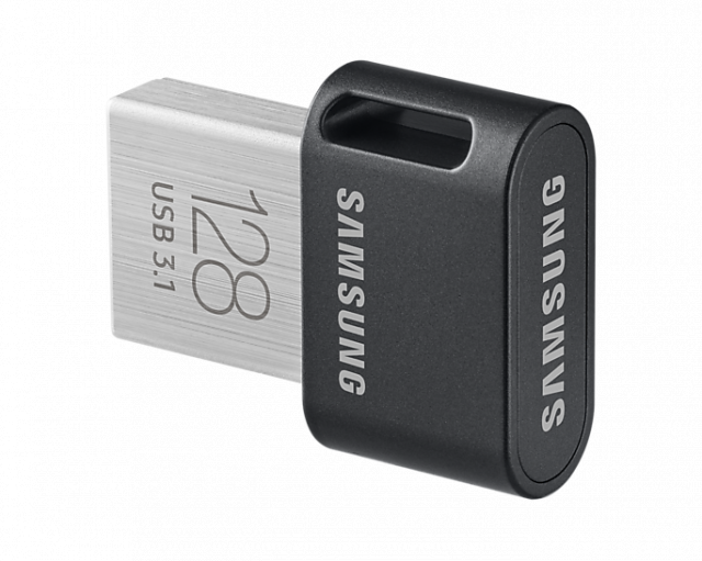 USB памет Samsung FIT Plus, 128GB, USB-A, Черна 