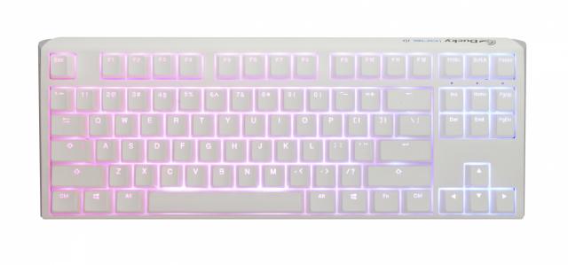 Mechanical Keyboard Ducky One 3 Pure White TKL Hotswap Cherry MX Brown, RGB, PBT Keycaps 