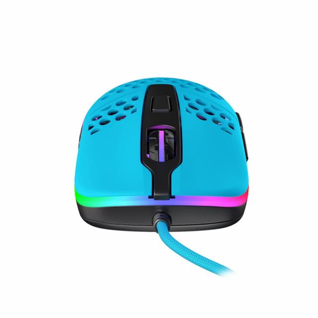 Геймърска мишка Xtrfy M42 Miami Blue, RGB, Син 