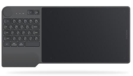 Graphic Tablet HUION Inspiroy Keydial KD200, USB-C, Bluetooth, Metal Grey 