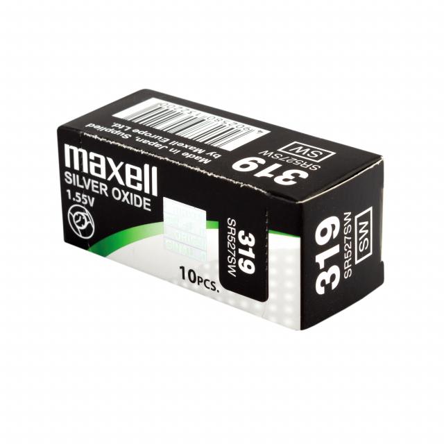Бутонна батерия сребърна MAXELL SR527 SW 1.55V /319/  1.55V 