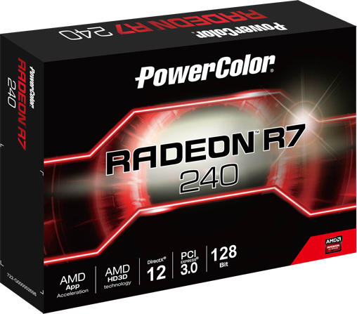 Видеокарта PowerColor AMD Radeon R7 240 4GB 128BIT GDDR5 