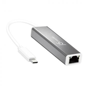 Ethernet Adapter j5Create JCE131, Type-C USB-C 3.1 Gen1, Gigabit Ethernet