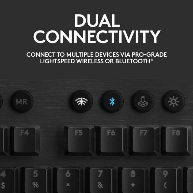 Wireless gaming Mechanical keyboard Logitech, G915 Lightsync RGB, Linear Switch 