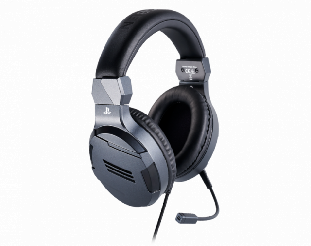 Gaming headset Nacon Bigben PS4 Official Headset V3 Titanium, Microphone, Gray 