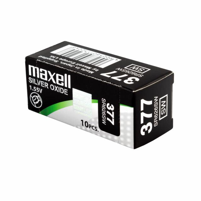 Бутонна батерия сребърна MAXELL SR626 SW /AG4/377/ 1.55V 