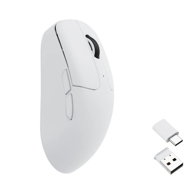 Gaming Mouse Keychron M2 Mini, Matte White Wireless 