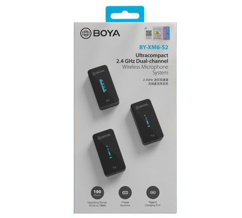 BOYA 2.4GHz Ultra-compact Wireless Microphone System BY-XM6-S2 