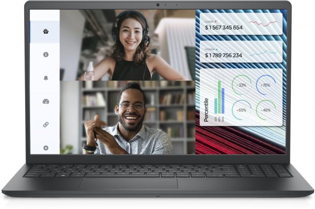 Лаптоп Dell Vostro 3520, Intel i3-1215U, 15.6" FHD 120Hz, 8GB DDR4, 512GB PCIe NVMe SSD, KBD 