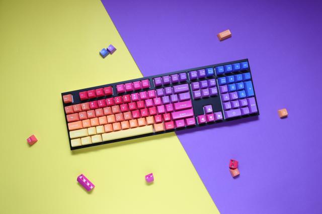 Капачки за механична клавиатура Ducky Afterglow, 108-Keycap Set ABS, Double-Shot, US Layout 