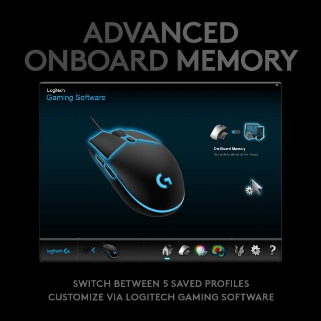 Gaming Mouse Logitech, G Pro Hero, Optical, Wired, USB 