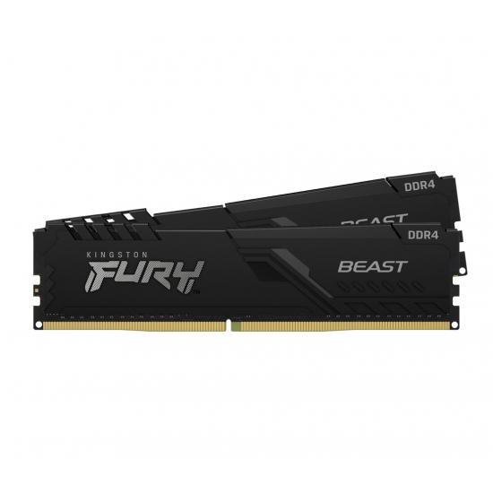 Памет Kingston FURY Beast Black 64GB(2x32GB) DDR4 3200MHz KF432C16BBK2/64 