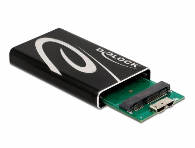 Delock External Enclosure SuperSpeed USB for mSATA SSD 