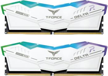 Памет Team T-Force Delta, RGB White, DDR5, 32GB(2x16GB), 6400MHz