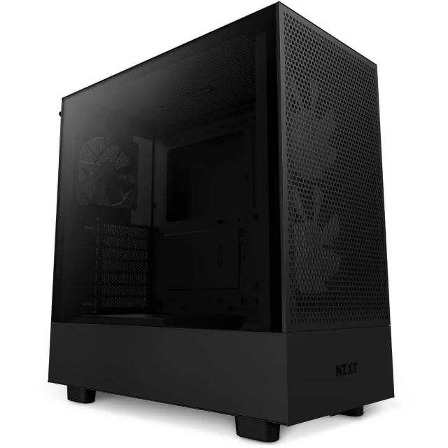 Кутия NZXT H5 Flow RGB Matte Black, Mid-Tower 