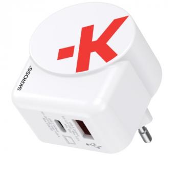 Skross Euro USB Charger AC65PD, USB-A, USB-C