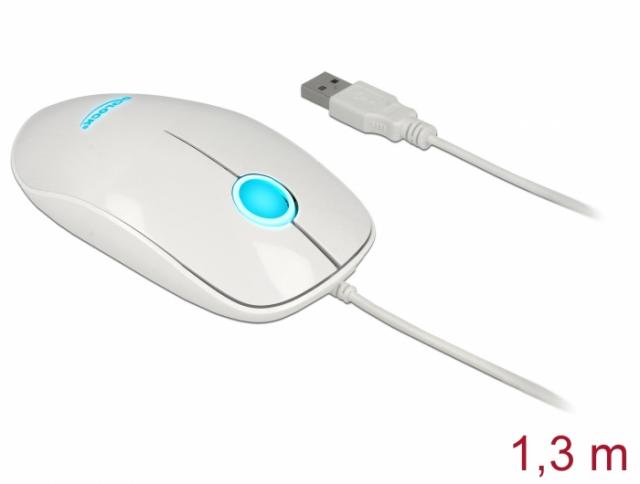 Delock Optical 3-button LED Mouse 