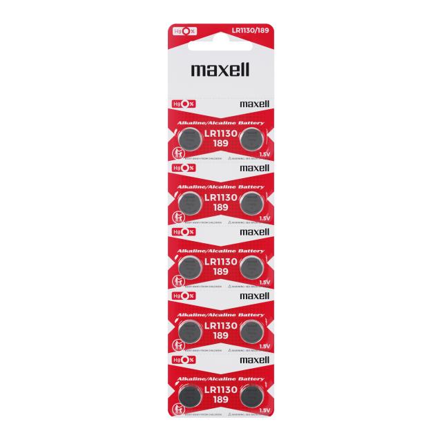 Бутонна алкална батерия MAXELL LR-1130 AG10 1.55V 10 бр./pack  цена за 1 бр. 