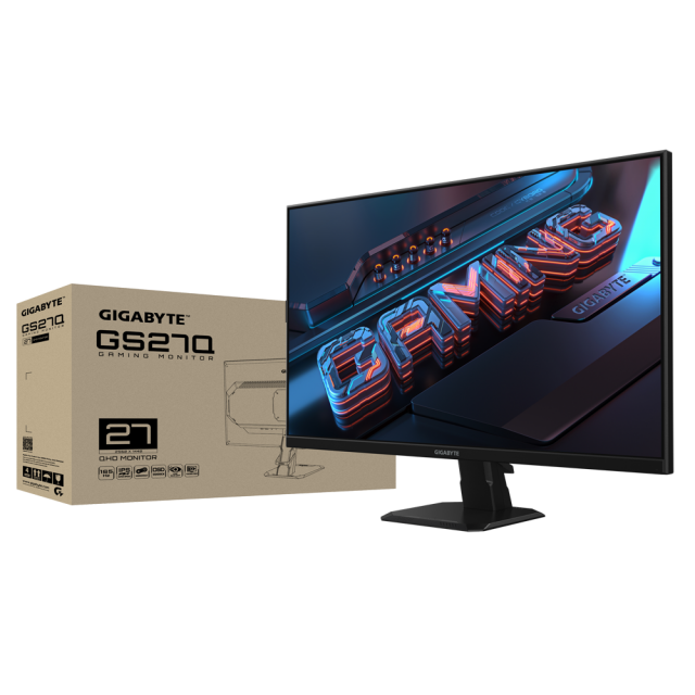 Gaming Monitor Gigabyte GS27Q, 27" IPS QHD, 170HZ, 1ms, EU 