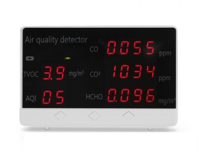 Детектор за качество на въздуха HAMA, Измерва CO2, HCHO, TVOC 