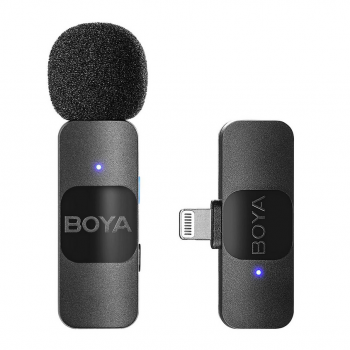 BOYA BY-V1 Wireless Lapel Microphone System, iOS 