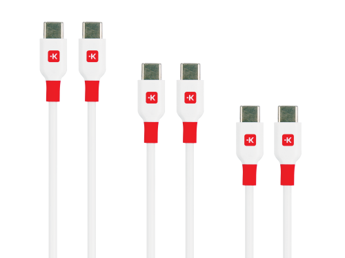 Cables Multipack Skross, USB-C - USB-C 2.0, 0.15/ 1.20/ 2.0 m 