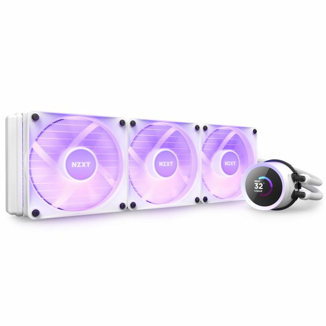 AIO Liquid Cooler NZXT Kraken 360 RGB White, LCD Display 