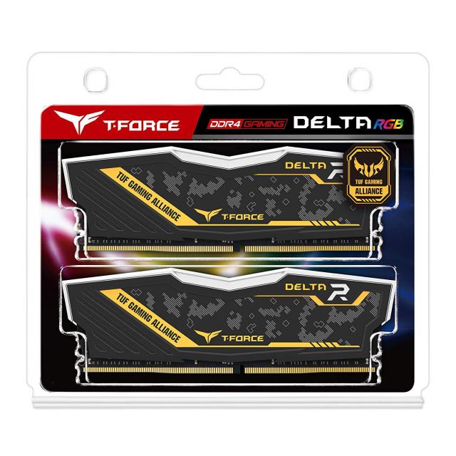 Памет Team Group Delta RGB TUF DDR4, 32GB(2x16GB) 3200MHz 