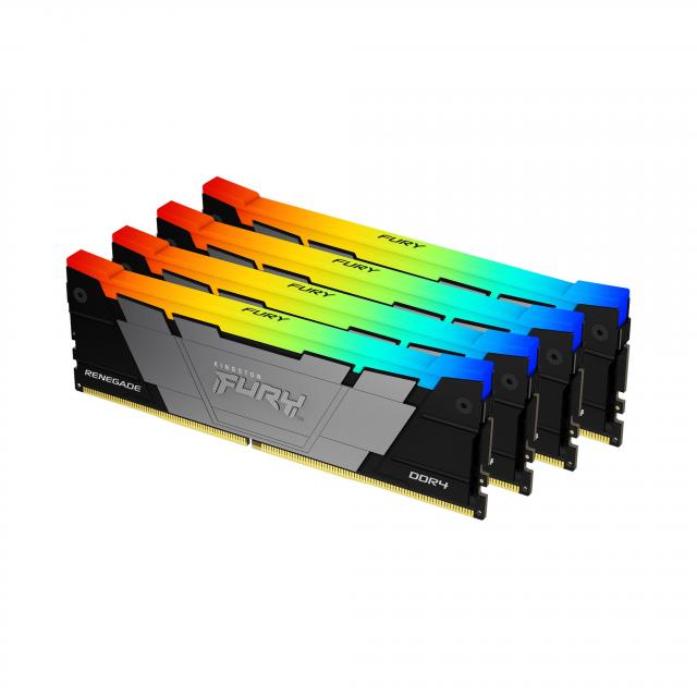 Memory Kingston FURY Renegade RGB 32GB(4x32GB) DDR4 3200MHz CL16 