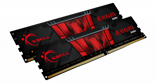 Памет G.SKILL Aegis 32GB(2x16GB) DDR4 PC4-21333 2666MHz F4-2666C19D-32GIS 